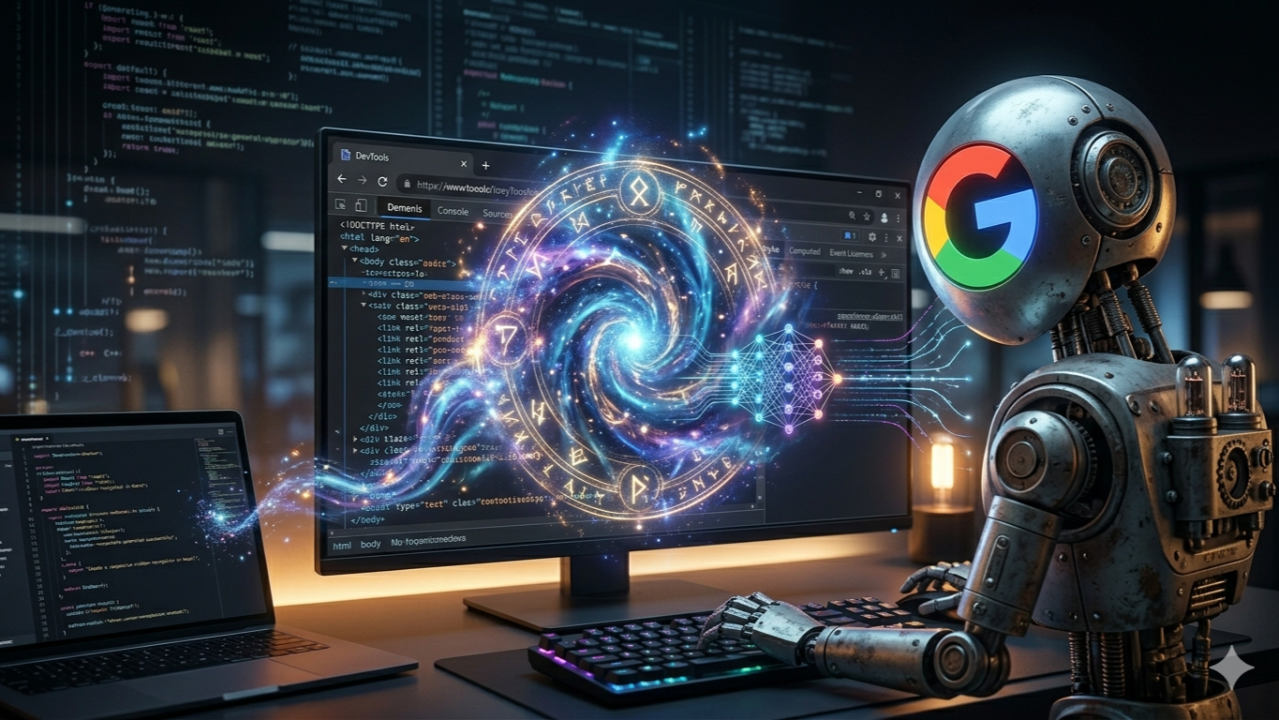 Chrome Dev Tools AI Generated Code for Page Querying and Brainstorming