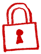 8 West Consulting geometric shapes sketch of a very secure lock