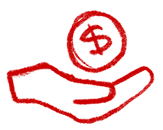 8 West Consulting sketch of a handshake