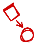8 West Consulting sketch of a rectangle turning into a circle.