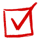 8 West Consulting sketch of a checked checkbox.