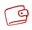 8 West Consulting sketch of a wallet.