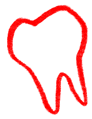 8 West Consulting teeth sketch representing dental care and insurance services.