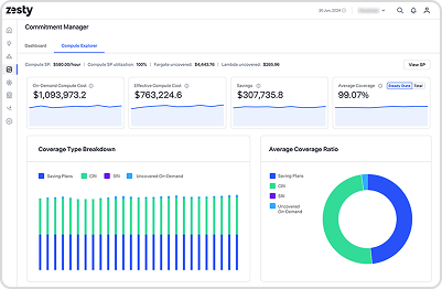 Image of a Zesty dashboard representing the analytics capabilities of this partner.